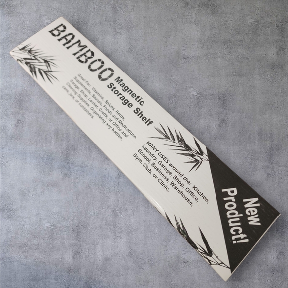 Bamboo Magnetic Storage Shelf – New in Box - Picture 6 of 8